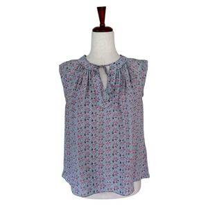 Rebecca Taylor Blouse SIze 0 "Amanda" Silk Floral Dainty Feminine Cottagecore